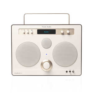 TIVOLIAUDIO SongBook MAX ｜プレミアム Bluetoothサウンド/ ワイドFM/ DAB＋/ 楽器用アンプ ［Bluetooth対応］ Cream/Brown SBM-0643-JP