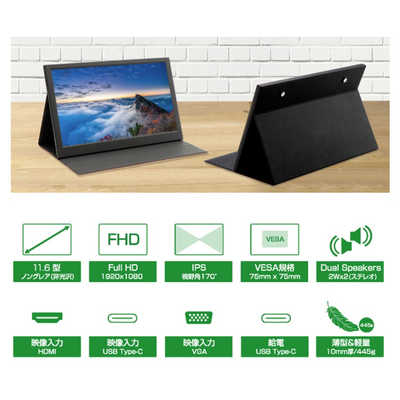 ITPROTECH PCモニター [11.6型 /フルHD(1920×1080) /ワイド] LCD11HCR