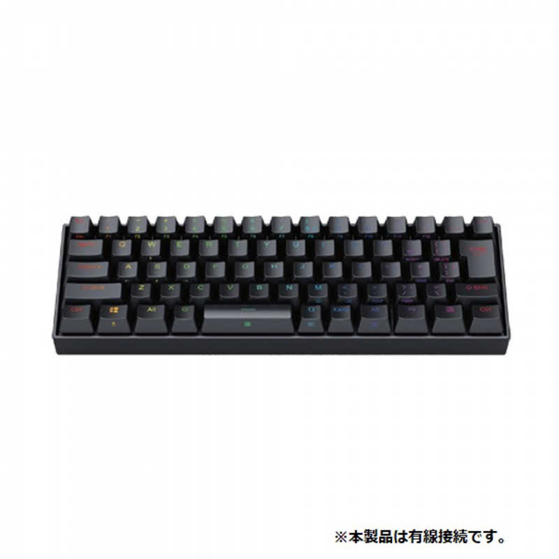 ITPROTECH ITPROTECH ゲーミングキーボード REDRAOGN ブラック (日本語配列/60%銀軸/メカニカルRGB) K630RGB-JPTI K630RGB-JPTI