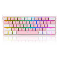 ITPROTECH ゲーミングキーボード 赤軸 61KEY ピンク ［有線 /USB