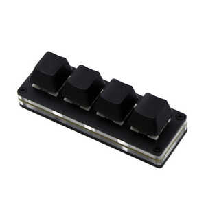 ITPROTECH 〔キーカスタマイズ〕ちょい足しキーボード 4キー USB-A接続 ブラック MK-04BK ITPROTECH 〔キーカスタマイズ〕ちょい足しキーボード 4キー USB-A接続 ブラック MK-04BK
