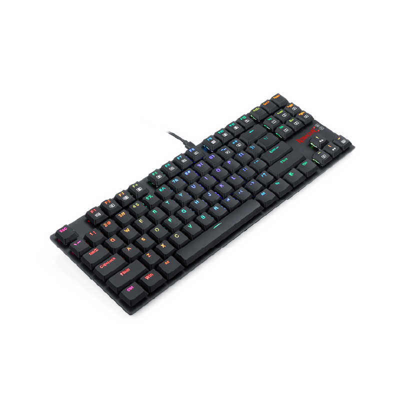 ITPROTECH ITPROTECH ロープロファイル メカニカルキーボード テンキーレス 赤軸 87KEY REDRAGON ブラック ［有線 /USB］ K607-RGBTI K607-RGBTI