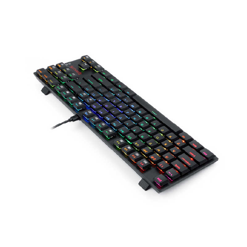 ITPROTECH ITPROTECH ロープロファイル メカニカルキーボード テンキーレス 赤軸 87KEY REDRAGON ブラック ［有線 /USB］ K607-RGBTI K607-RGBTI