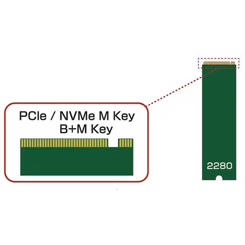ITPROTECH ITPROTECH USB4.0対応 SSDケース USB-C接続 ［M.2対応/NVMe/1台］ ［M.2対応 /NVMe /1台］ ブラック AOK-M2NVME-USB4 AOK-M2NVME-USB4