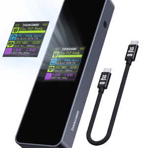 ITPROTECH SSDケース LCD・PLP搭載 USB-C接続 ［M.2対応/NVMe/1台］ ［M.2対応 /NVMe］ ブラック DSWC1P-5-IPT