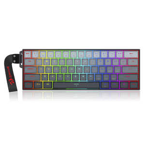 ITPROTECH �Q�[�~���O�L�[�{�[�h REDRAGON �m�L�� / �p��z�� / ���J�j�J���n �O���[���u���b�N K617GGB-RGB-MPTI