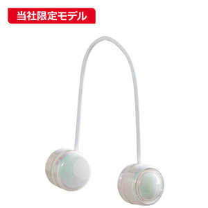 NAKAGAMI くるくるネックファン 充電式 収納ポーチ カラビナ付 BSM-KRNF160A-WH NAKAGAMI くるくるネックファン 充電式 収納ポーチ カラビナ付 BSM-KRNF160A-WH
