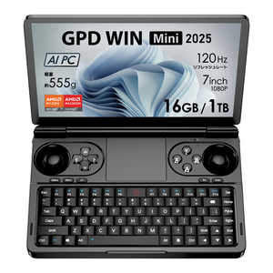 GPD WIN MINI 2025 7.0 /Windows11 Home /AMD Ryzen 7 /ꡧ16GB /SSD1TB /Ѹǥܡɡ GPDMINI-25BK-1610R