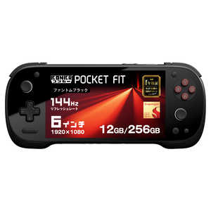 AYANEO Android�Q�[���@ KONKR Pocket FIT �m6�C���` / Android14 / RAM�F12GB / ROM�F256GB�n �mSnapdragon�n �t�@���g���u���b�N KONPKF-G3-12256B