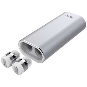 ROA フルワイヤレスイヤホン リモコン・マイク対応 シルバー Beat-in Power Bank BI9316 ROA フルワイヤレスイヤホン リモコン・マイク対応 シルバー Beat-in Power Bank BI9316