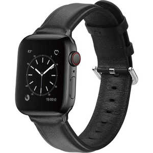 アローン AppleWatch41/40/38 レザー バンドブラック GRK-WS11BK