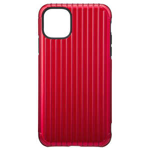 坂本ラヂヲ Rib Hybrid Shell Case for iPhone 11 Pro Max 6.5インチ RED CHCRB-IP03RED