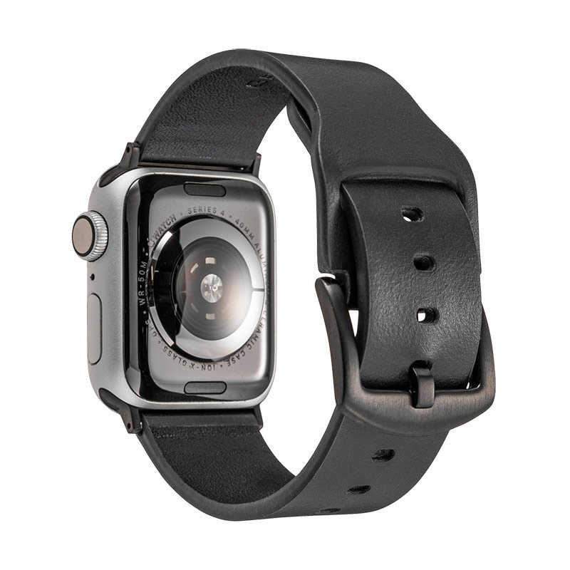 坂本ラヂヲ 坂本ラヂヲ Genuine Leather Watchband for Apple Watch 5 4 3(44 42mm) GWBIGAW01BLK(ブラ GWBIGAW01BLK(ブラ