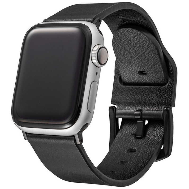 坂本ラヂヲ 坂本ラヂヲ Genuine Leather Watchband for Apple Watch 5 4 3(38 40mm) GWBIGAW02BLK(ブラ GWBIGAW02BLK(ブラ