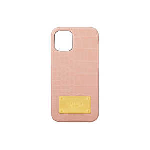 坂本ラヂヲ iPhone 12 mini Croco Embossed PU Leather Shell CSCCE-IP10BPK ピンク