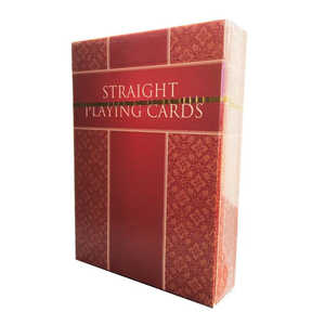 STRAIGHT PLAYING CAR Straight Playing Cards　赤 
