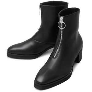 アンドモア glabella Front Zip Heel Boots Sサイズ(25.0-25.5cm) BLACK GLBB215 アンドモア glabella Front Zip Heel Boots Sサイズ(25.0-25.5cm) BLACK GLBB215