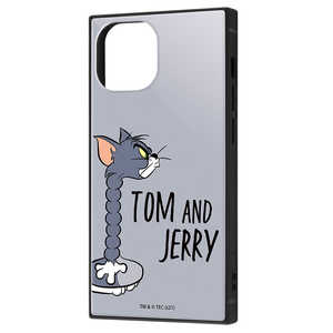 INGREM iPhone 13 mini 『トムとジェリー』耐衝撃ハイブリッドケース KAKU おかしなトム1 IQWP30K3TBTJ8