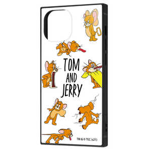 INGREM iPhone 13 mini 『トムとジェリー』耐衝撃ハイブリッドケース KAKU おかしなジェリー2 IQWP30K3TBTJ11
