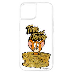 INGREM iPhone 13 『トムとジェリー』ラメ グリッターケース チーズ IJWP31LG1GTJ005