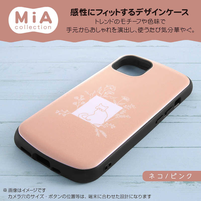 INGREM INGREM iPhone 13 Pro 耐衝撃ケース MiA-collection ネコ/ピンク IN-CP32AC4/NK2 IN-CP32AC4/NK2