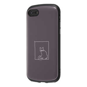 INGREM iPhone SE 第2世代 /8/7 耐衝撃ケース MiA-collection ネコ/グレー IN-CP24AC4/NK1