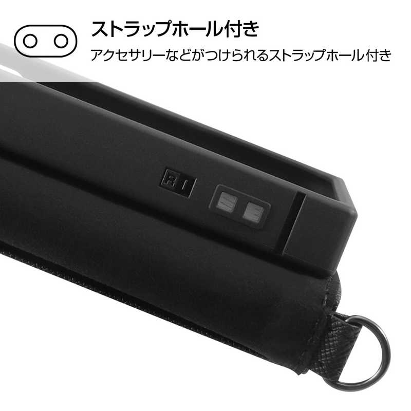 INGREM INGREM Xperia Ace III 耐衝撃 手帳型レザーケース KAKU Durable ブラック/ブラック IN-RXPAM3TBC9/BB IN-RXPAM3TBC9/BB