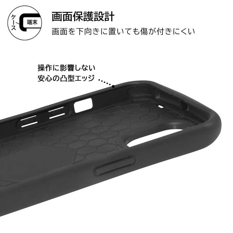INGREM INGREM iPhone 14 / 13 耐衝撃ケース MiA-collection モダン/ブラウン IN-CP36AC4/MD1 IN-CP36AC4/MD1