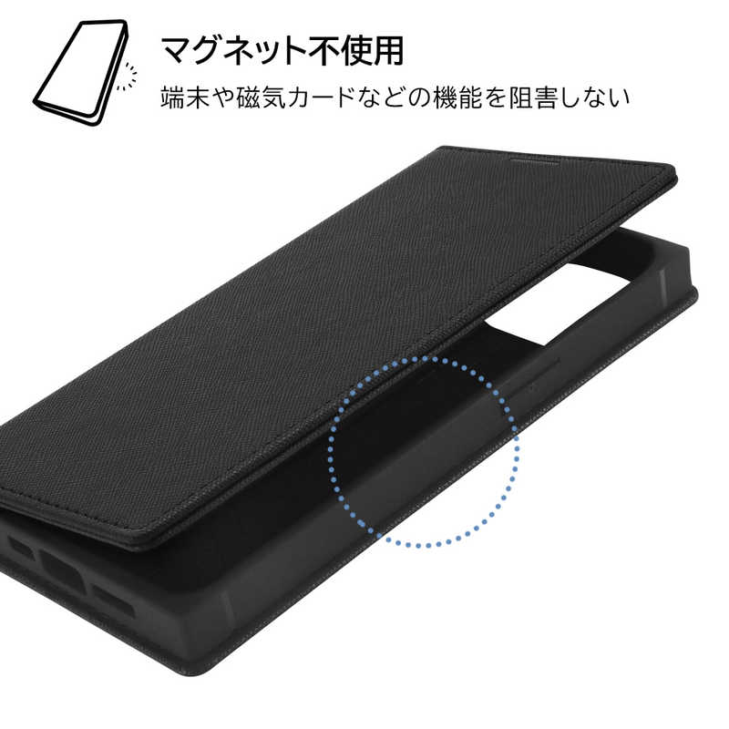 INGREM INGREM iPhone 14 / 13 耐衝撃 手帳型レザーケース KAKU Durable ブラック/ブラック IN-P36TBC9/BB IN-P36TBC9/BB