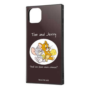INGREM iPhone 14 Plus 『トムとジェリー』耐衝撃ハイブリッドケース KAKU ジェリーとタフィー チーズ IQ-WP38K3TB/TJ22