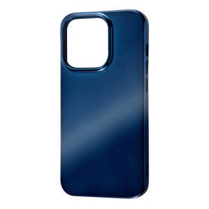 INGREM iPhone 14 Pro TPUソフトケース MIRROR/ブルー IN-P37HT2M/AM