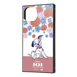 INGREM iPhone 14 / 13 『ディズニーキャラクター』耐衝撃ハイブリッドケース 子犬 フラワー IQ-DP36K3TB/DL2