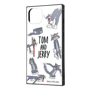 INGREM iPhone 14 Plus 『トムとジェリー』耐衝撃ハイブリッドケース おかしなトム2 IQ-WP38K3TB/TJ10