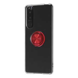レイアウト Xperia 5 III TPUソフトケース リング付 レッド RT-RXP5M3TC30/RM レイアウト Xperia 5 III TPUソフトケース リング付 レッド RT-RXP5M3TC30/RM