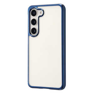 レイアウト Galaxy S23 TPUソフトケース META Frame ブルー RT-GS23HT2/AM レイアウト Galaxy S23 TPUソフトケース META Frame ブルー RT-GS23HT2/AM
