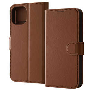 レイアウト iPhone 15(6.1インチ) Like standard 耐衝撃 手帳型レザーケース シンプル マグネット/ブラウン ブラウン RT-P41ELC1/DK