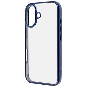 レイアウト iPhone 16 Like standard 衝撃吸収 バンパー メタリック ハイブリッドケース/ ブルー RT-P46CC16/AM レイアウト iPhone 16 Like standard 衝撃吸収 バンパー メタリック ハイブリッドケース/ ブルー RT-P46CC16/AM