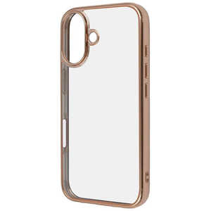 レイアウト iPhone 16 Like standard 衝撃吸収 バンパー メタリック ハイブリッドケース/ ピンクゴールド RT-P46CC16/PGM レイアウト iPhone 16 Like standard 衝撃吸収 バンパー メタリック ハイブリッドケース/ ピンクゴールド RT-P46CC16/PGM