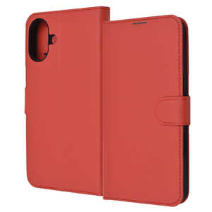 レイアウト iPhone 16 Plus(6.7インチ) Like standard 耐衝撃 マグネットベルト シンプル 手帳型レザーケース/ レッド RT-P48ELC1/R レイアウト iPhone 16 Plus(6.7インチ) Like standard 耐衝撃 マグネットベルト シンプル 手帳型レザーケース/ レッド RT-P48ELC1/R