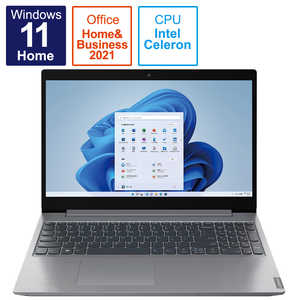 レノボジャパン　Lenovo ノートパソコン IdeaPad L360i [15.6型 /Win11 Home /Celeron /4GB /256GB /Office H&B] プラチナグレー 82HL00CFJP
