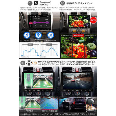 ATOTO ATOTO カーナビ［10型QLED・タッチパネル 3G+32G 2.4G/5GWIFI 