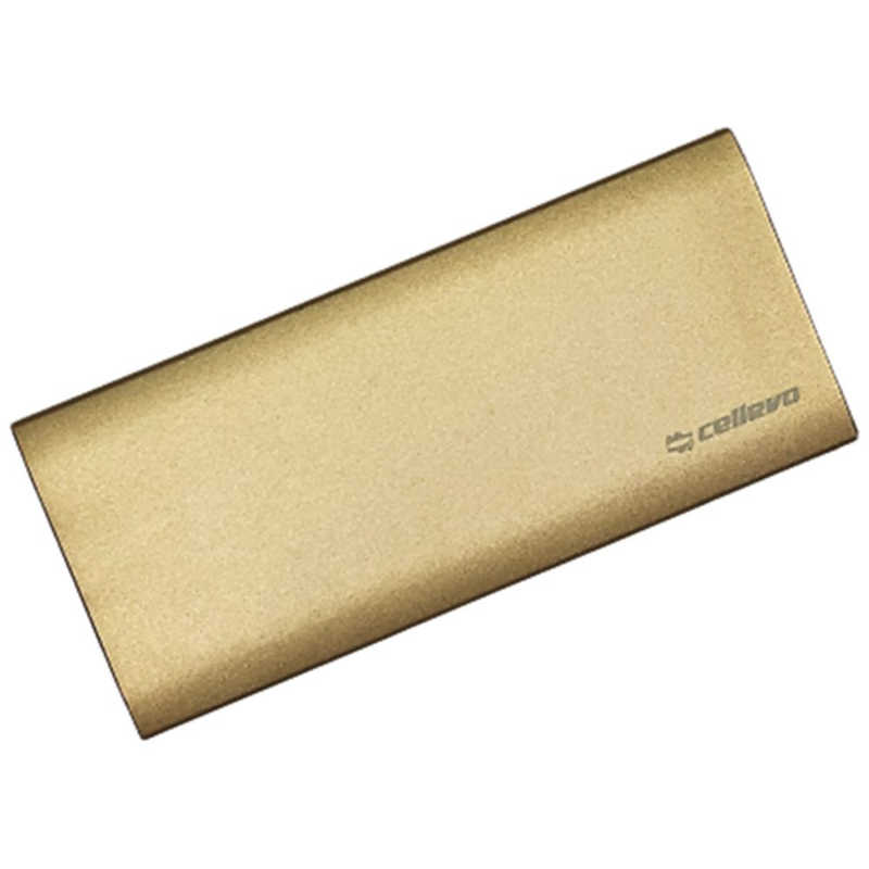 CELLEVO CELLEVO アルミモバイルバッテリー ゴールド [6000mAh /2ポート] CSC6000B-GD CSC6000B-GD