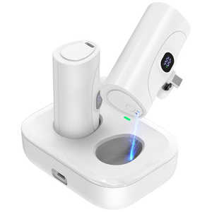 WSTXe[V^2AoCobe[5000mAh WST mUSB Power DeliveryΉ /2|[gn WHITE WP035-2CWSET
