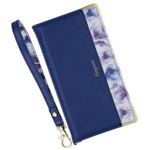 近通 AQUOSR8ケース手帳型ブルーミースマホケース Elegante BL-AQR8-NV