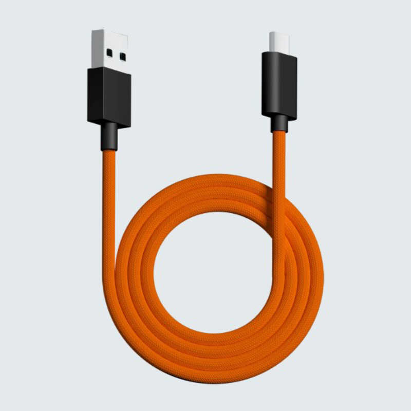 Pwnage Pwnage ウルトラカスタム Ergo用 USB-C ⇔ USB-Aケーブル [1.8m] オレンジ pw-usb-type-c-paracord-cable-orange pw-usb-type-c-paracord-cable-orange