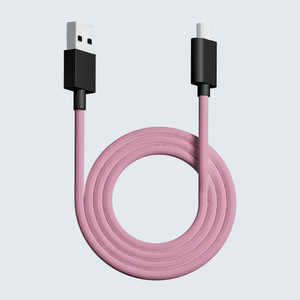 Pwnage ウルトラカスタム Ergo用 USB-C ⇔ USB-Aケーブル [1.8m] ピンク pw-usb-type-c-paracord-cable-pink