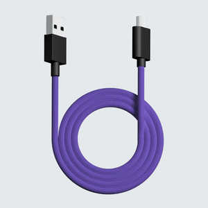 PWNAGE ウルトラカスタム Ergo用 USB-C ⇔ USB-Aケーブル [1.8m] パープル pw-usb-type-c-paracord-cable-purple