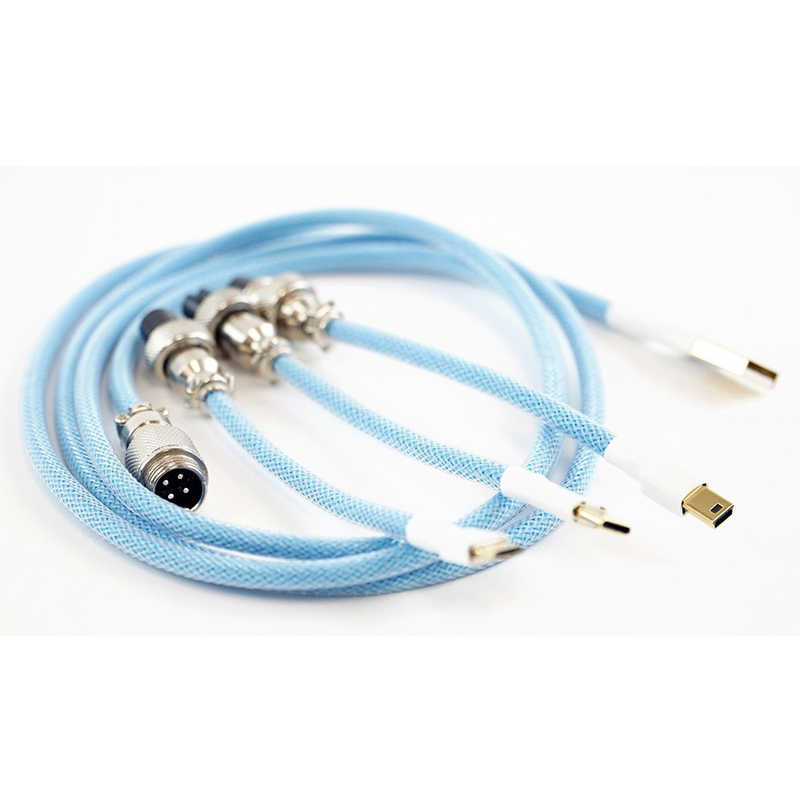 Kraken Keyboards Kraken Keyboards アビエイター付きキーボードケーブル　スカイブルー CABLESKYBLUE CABLESKYBLUE