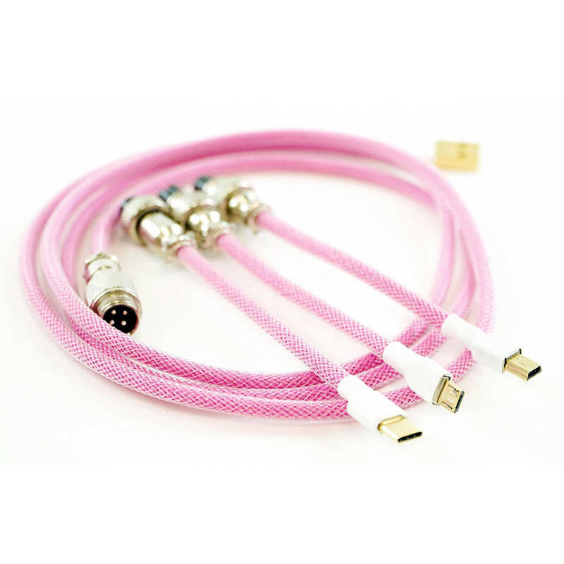 Kraken Keyboards Kraken Keyboards アビエイター付きキーボードケーブル　ピンク CABLEPINK CABLEPINK