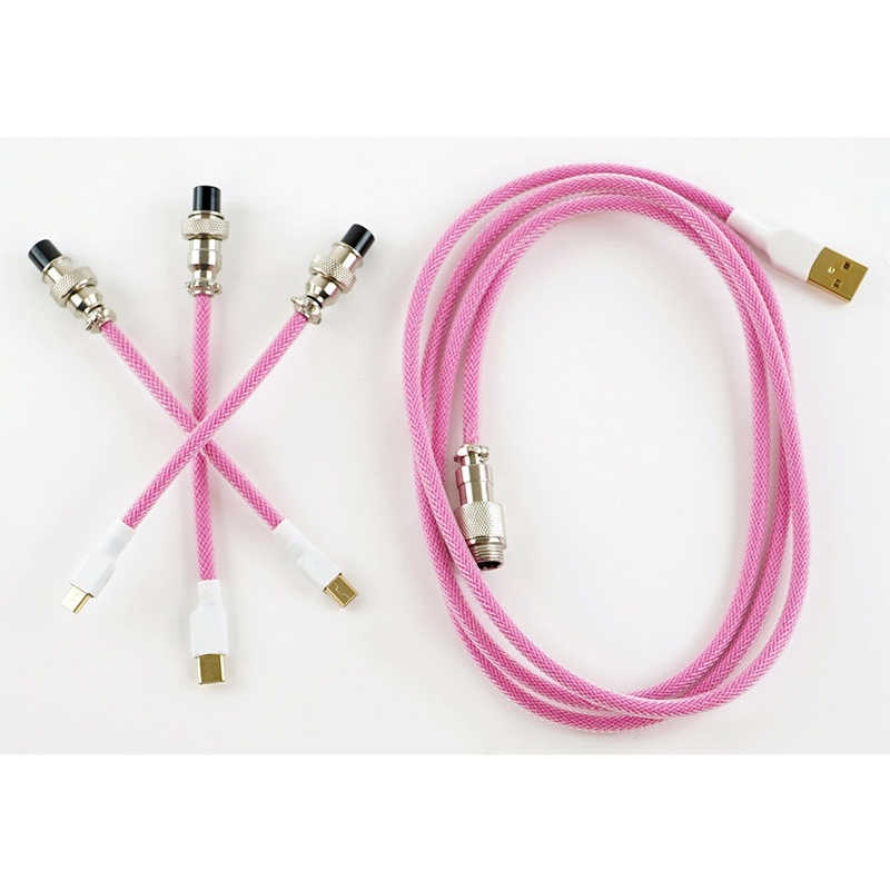 Kraken Keyboards Kraken Keyboards アビエイター付きキーボードケーブル　ピンク CABLEPINK CABLEPINK